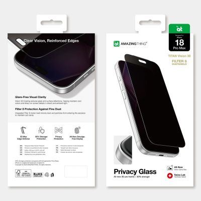 8. AmazingThing Titan Vision 30 Sichtschutzglas für iPhone 18 Pro Max