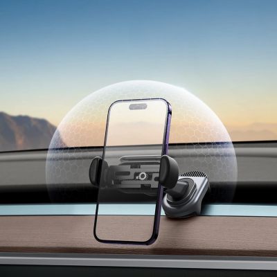 15. Elektroautohalterung mit Solarpanel für Tesla Model 3 / Y Baseus T-Space - Schwarz