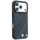 4. BMW M Tire Track mit silberner Linie MagSafe Hülle für iPhone 18 Pro / 17 Pro – Dunkelgrau