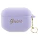 Guess, GUAP2LSCHSU AirPods Pro 2 Cover Lila/Lila Silikon-Charme-Herzkollektion