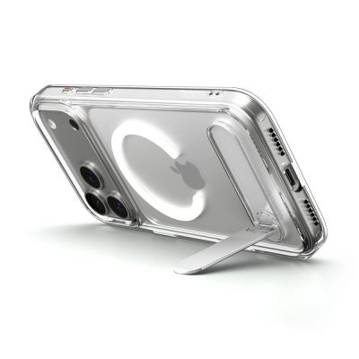 6. Spigen Ultra Hybrid "S" MagSafe Case für iPhone 17 Pro - Klar und Weiß