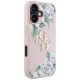 4. Guess Grained Roses Big 4G Logo iPhone 16 Hülle - Rosa