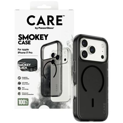4. CARE by PanzerGlass Flagship Urban Explorer Case mit schwarzem MagSafe für iPhone 17 Pro - Schwarz