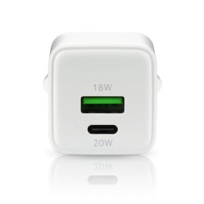 2. EVERACTIVE GAN Wandladegerät 1 x USB, 1 x USB-C Schnellladefunktion 3.0 20W Weiß SC-330Q