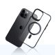 9. 3mk Satin Armor MagCase Hülle mit MagSafe für iPhone 12 Pro Max – transparent mit schwarzem Rahmen