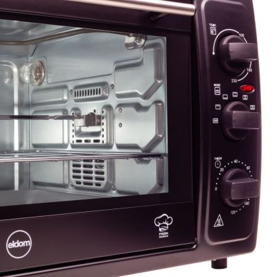 3. ELDOM PR500 Backofen (2000W; schwarz)
