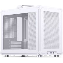 Jonsbo C6 MAX PC-Gehäuse, Mini-Gehäuse, Micro-ATX, gehärtetes Glas – Weiß