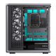 12. Jonsbo D401 PC- , Midi-Tower, ATX, gehärtetes Glas - schwarz