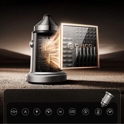 6. Autoladegerät ORICO MiniRing PRO 45 W 1A1C PD Fast Car Charger
