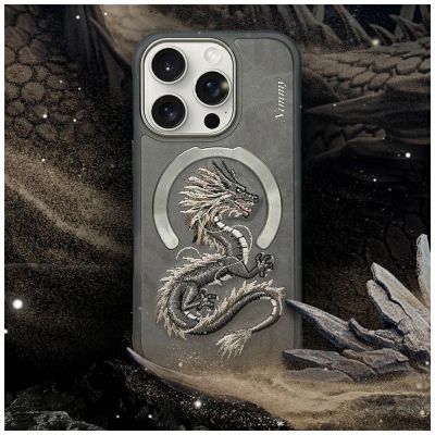 9. Nimmy Dragon MagSafe Case für iPhone 16 Pro Max - Grau