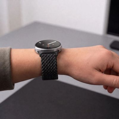 5. Tech-Protect NylonMag Armband für Samsung Galaxy Watch 40/44/46 mm – Schwarz
