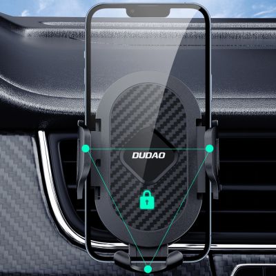 6. Dudao F2+ Smartphone-Halterung für Lüftungsschlitze, Klemme - schwarz