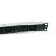5. Equip 333319 PDU Stromverteilungseinheit 6 x Netzwerkdosen 1U Schwarz