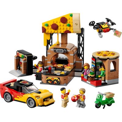 3. LEGO City 60496 – Pizza-Lieferung mit Fahrzeugen