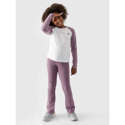 4. Langarmshirt regular uni Mädchen 4F Junior 4FJWAW24TLONF291-51S