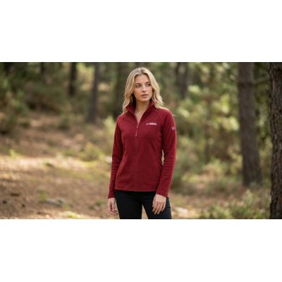 5. Damen-Fleecejacke Geographical Norway TUG FZ BURGUNDY DB LADY 268 (WA1716F/GN-BURGUNDY)