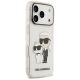 4. Karl Lagerfeld IML NFT Glitter Karl&Choupette Hülle für iPhone 18 Pro / 17 Pro - Transparent