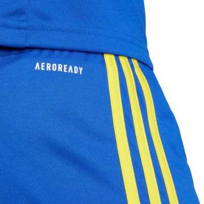6. adidas Squadra 25 Damenshorts blau und gelb JN5408