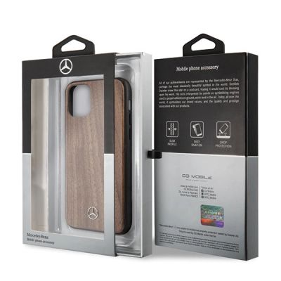 6. Mercedes Wood Line Walnut Case für iPhone 11 Pro Max - Braun