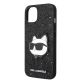 6. Karl Lagerfeld KLHCP14MG2CPK iPhone 14 Plus 6,7" schwarz/schwarzes Hardcase Glitter Choupette Patch