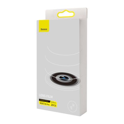 4. Baseus Huawei Mate 40 Pro Kamerafolie 0,3 mm (2 Stück) transparent + Reinigungsset (SGQK000502)