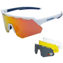 Rockbros Sportbrille weiß und blau