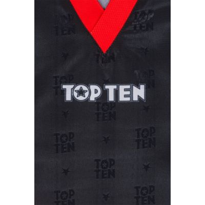 6. TOP TEN Kickbox-Outfit „Urban Arts“ schwarz und rot (WAKO APPROVED neu)