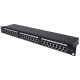 2. INTELLINET 24-Port Cat6a Patchpanel FTP 1HE schwarz
