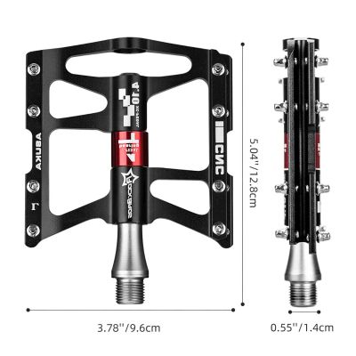 4. Rockbros JT410 4.10 4-Kugellager-Fahrradpedale - Schwarz