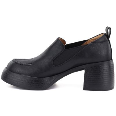 3. Schwarze Damen-Lederschuhe mit hohem Absatz D&A S.Barski CR62-3525