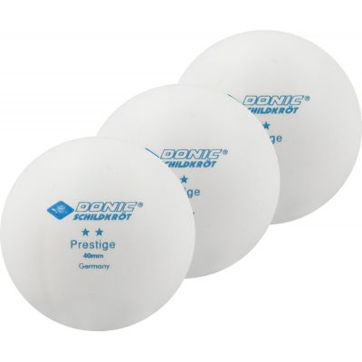 2. Donic Prestige Tischtennisbälle* 3 Stück weiß
