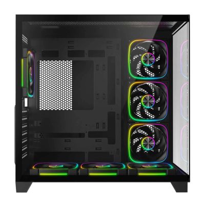 5. RAMPAGE PC-Gehäuse aus gehärtetem Glas SEALITE 7X ARGB-PWM-Lüfter BLACK