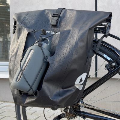 16. Wozinsky Wasserdichte Fahrradtasche 25L Schwarz (WBB24BK)
