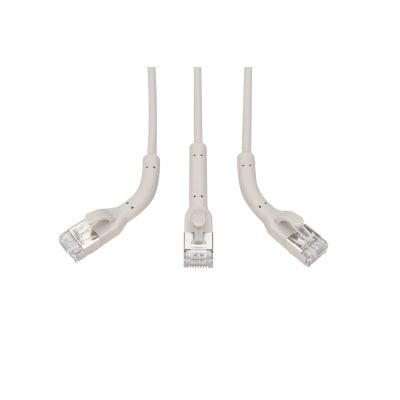 3. DIGITUS abw.CAT 6A F/FTP Kupfer-Patchkabel, 3 m, grau, 10 Stück.