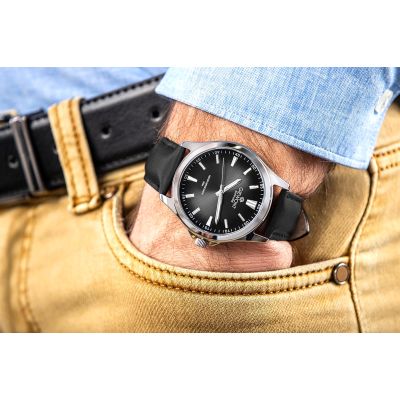 4. Giewont Elegance Saphirschwarze Herrenuhr GW5160-A2