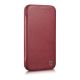 5. iCarer CE Premium Leather Folio Case iPhone 14 Plus Magnetic Flip Leather Folio Case MagSafe Red (WMI14220715-RD)