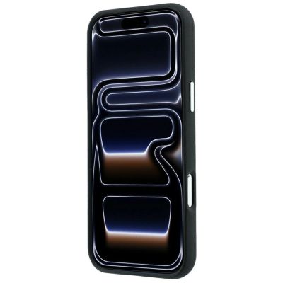 5. Karl Lagerfeld Saffiano Hülle mit Karl & Choupette Köpfen Pins & Logo für iPhone 18 Pro Max / 17 Pro Max - Schwarz
