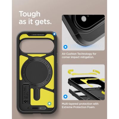 11. Spigen Tough Armor Mag MagSafe Hülle für Google Pixel 11 Pro XL - Schwarz