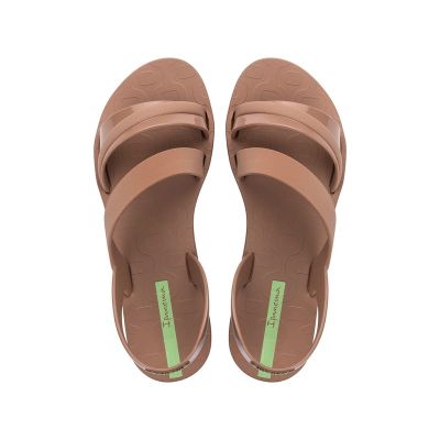 2. Ipanema Damen-Sandalen, Modell Vibrant Sandal Fem, modisch und bequem, braunes Gummi