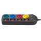 7. MACLEAN Steckdosenleiste mit 4 Steckdosen und 2 USB-Anschlüssen MCE229B