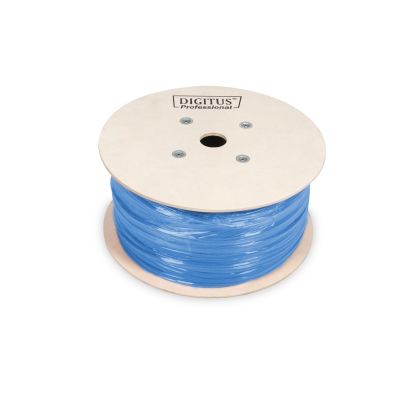 4. DIGITUS Installationskabel Kat. 6A, U/FTP, Eca, AWG 23/1, LSOH, 305 m, blau, Karton