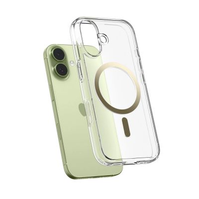 12. Spigen Ultra Hybrid MagSafe Case für iPhone 17 - Transparent Gold