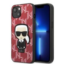 Karl Lagerfeld KLHCP13MPMNIKPI iPhone 13 6.1" Hardcase rot/rot Monogram Ikonik Patch