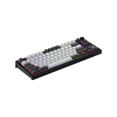 4. HATOR Skyfall Pro Wireless 80 Gaming-Tastatur USB + RF Wireless + Bluetooth QWERTZ US Englisch Schwarz, Grau