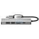 4. Tech-Protect HB03 HUB Adapter 5in1 USB-C + USB2.0 + USB3.0 + RJ45 - grau