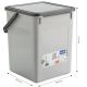 2. ROTHO Waschmittelbehälter 5 kg 9 l, kühlgrau/anthrazit