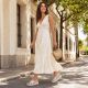 7. Damen-Keilsandalen aus Leder, goldfarben, Filippo DS7581