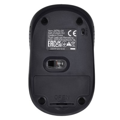 9. TRUST Primo Wireless Mouse, matt schwarz