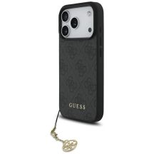 Guess 4G Charms Collection MagSafe Hülle für iPhone 17 Pro - Schwarz