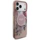 4. Guess IML Flowers Pearl Strap MagSafe Hülle für iPhone 18 Pro / 17 Pro – Rosa